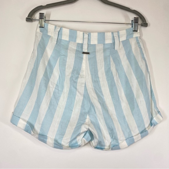 Billabong Women's Leave Rad Striped High Waisted Woven Short Size 26 Blue Beach - Picture 8 of 16